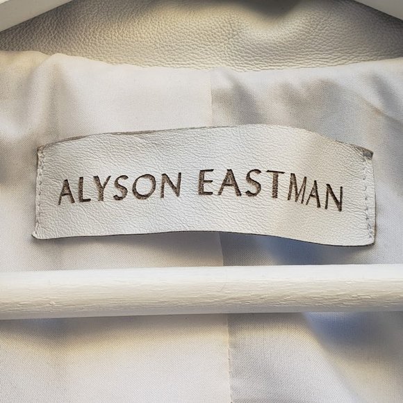 Alyson Eastman Crop Leather Moto Jacket - Picture 4 of 7